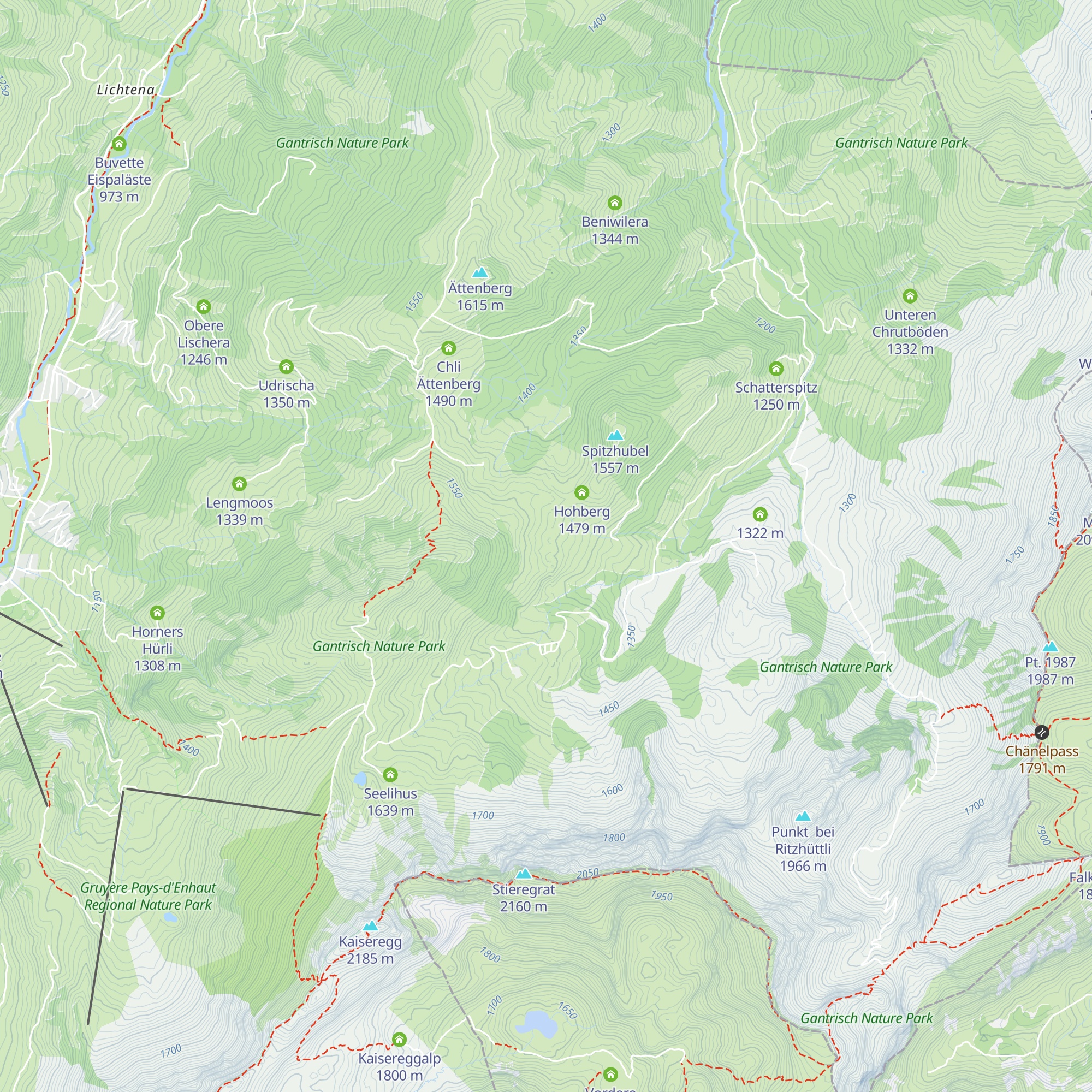 Steiners Hohberg map