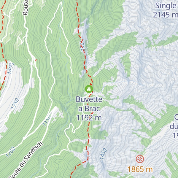 Map of Buvette a Brac