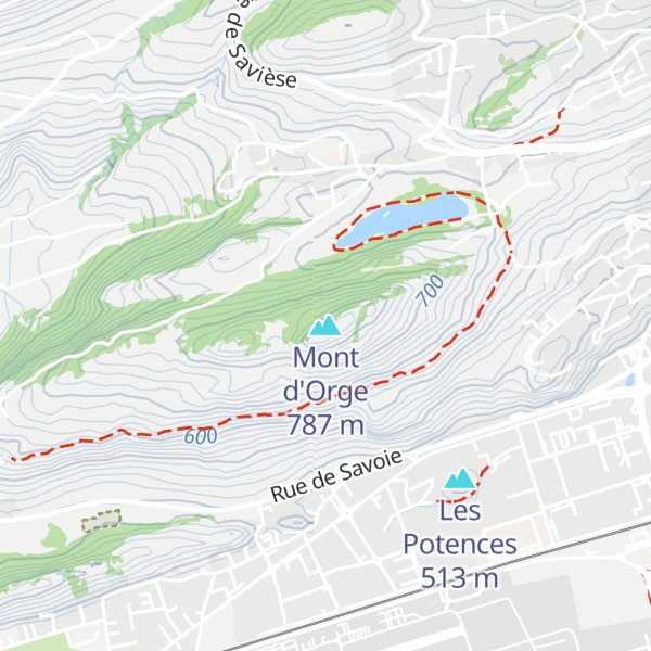 Map of Mont d'Orge