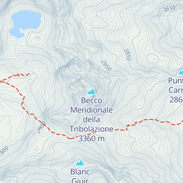 Map of Becco Meridionale della Tribolazione