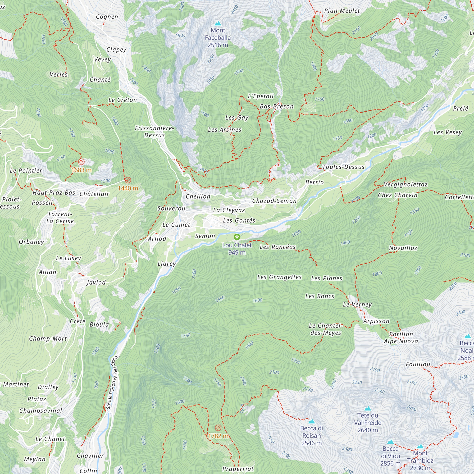 Lou Chalet map