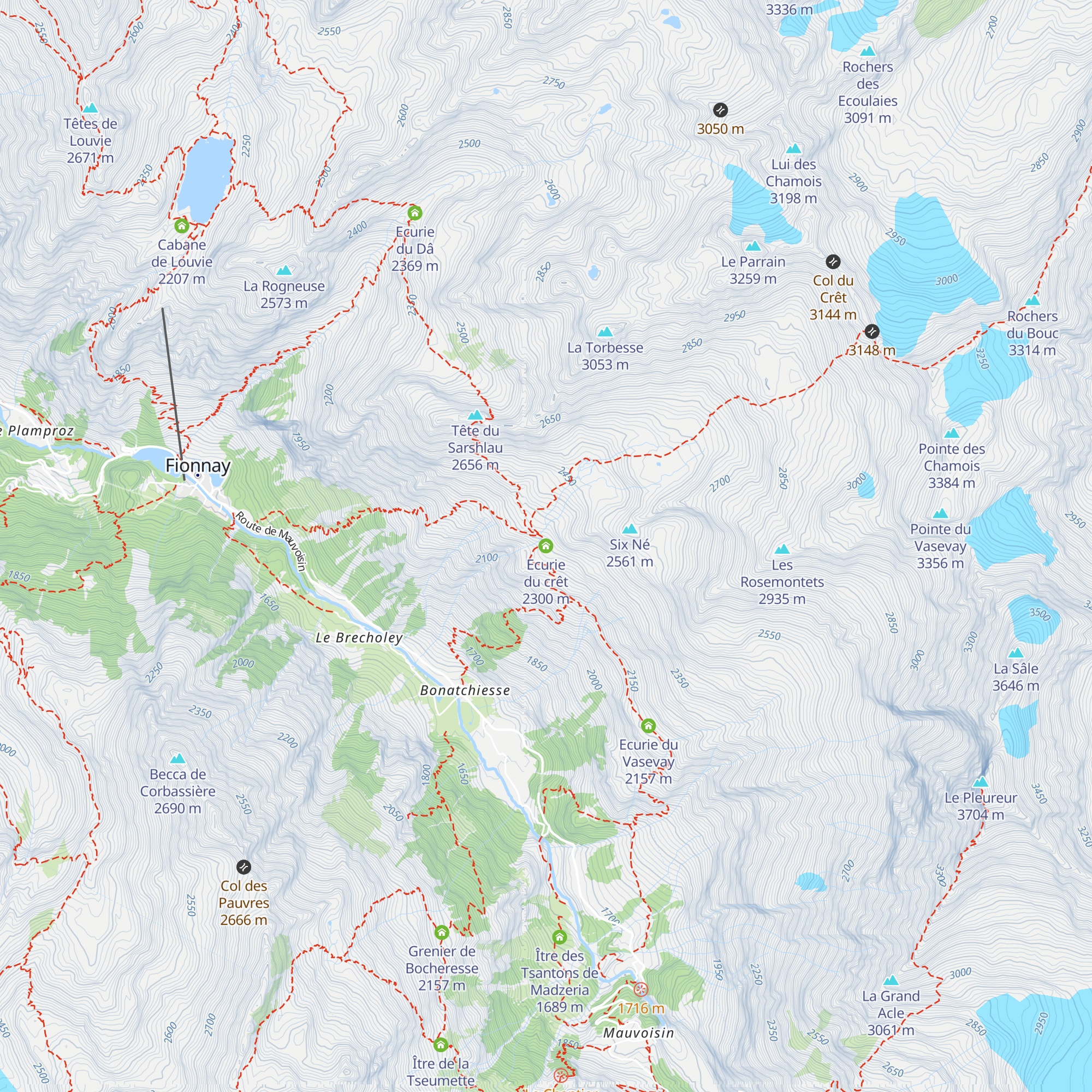 Ecurie du crêt map