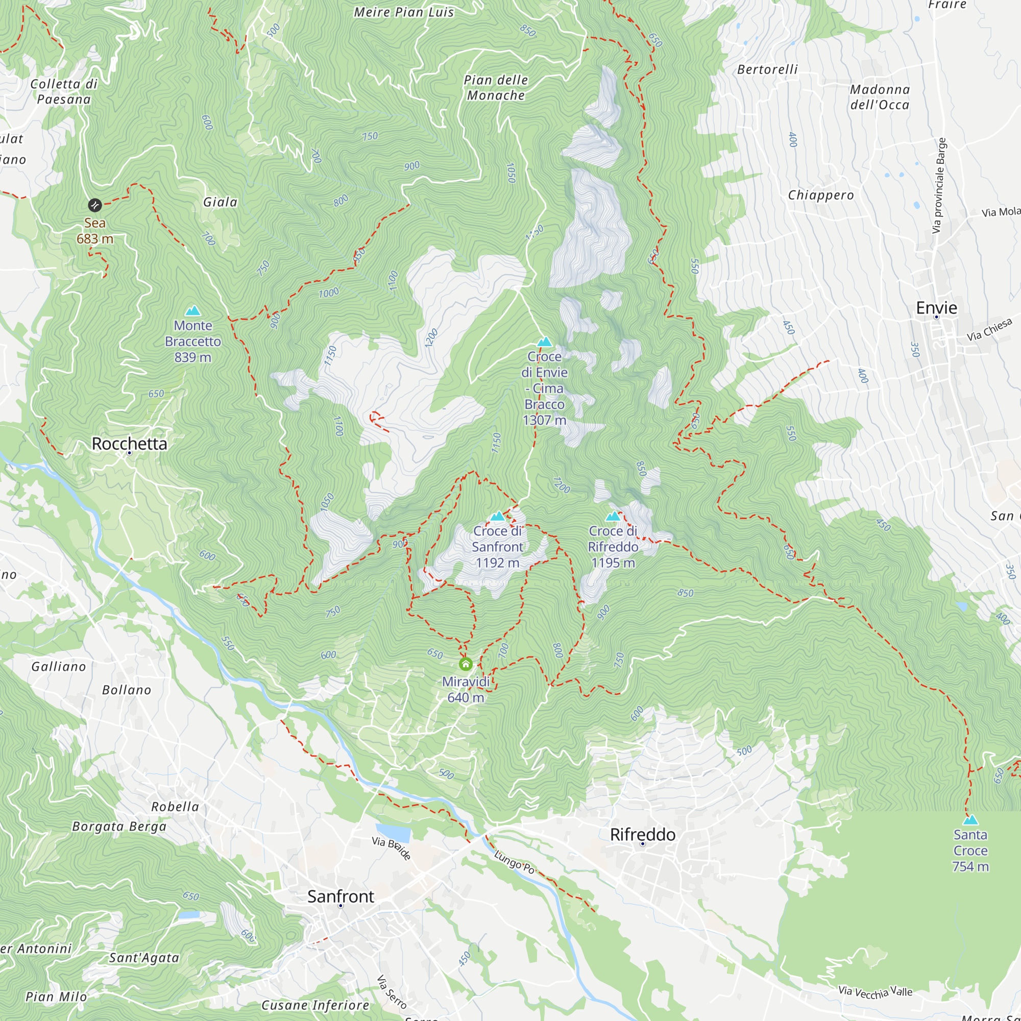 Rifugio Mulatero map