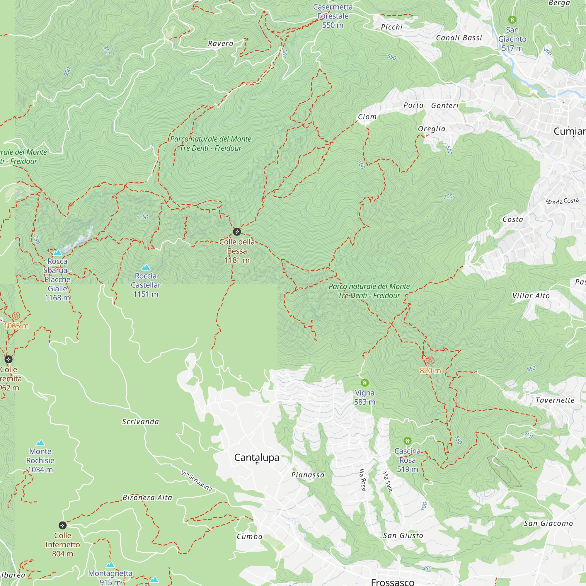 Turibina d'Toni map