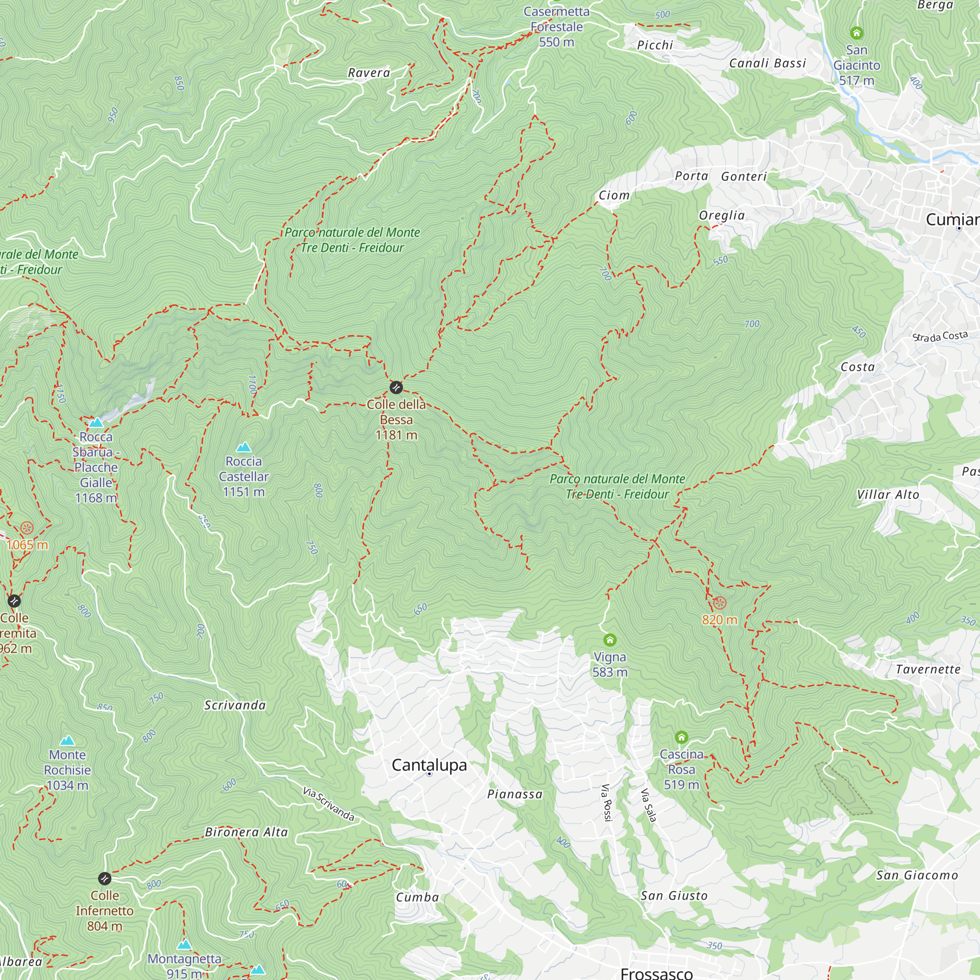 Turibina d'Toni map