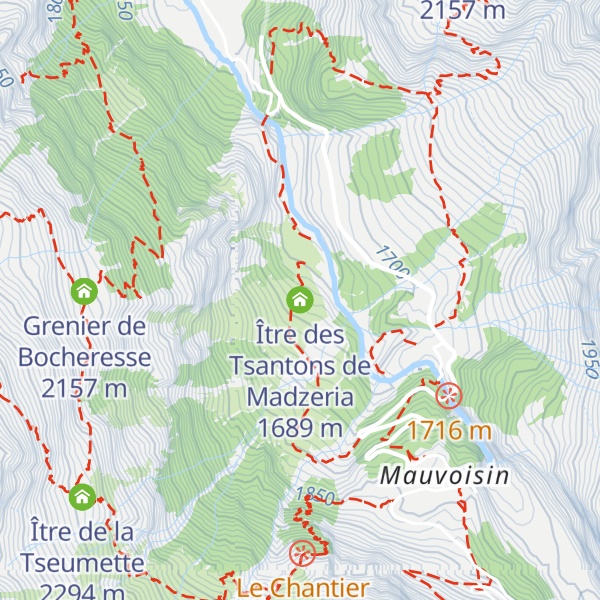 Map of Ître des Tsantons de Madzeria