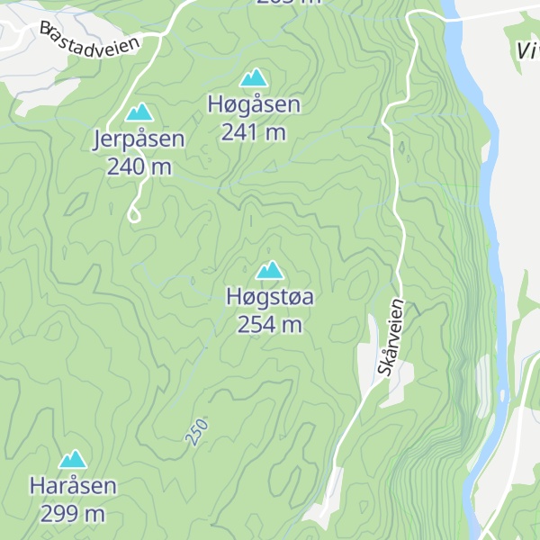 Map of Høgstøa