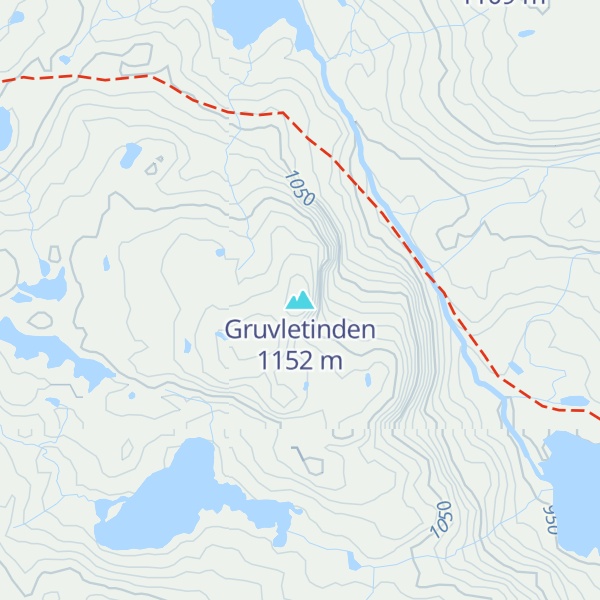 Map of Gruvletinden