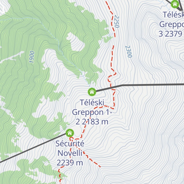 Map of Téléski Greppon 1-2