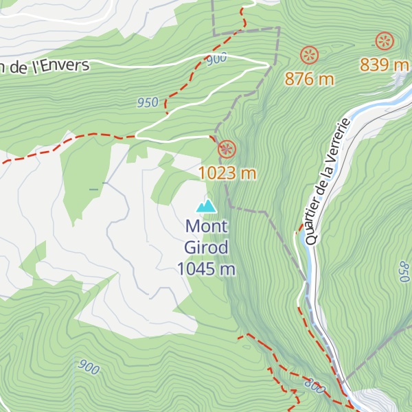Map of Mont Girod
