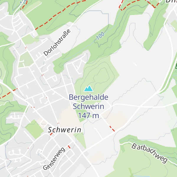 Map of Bergehalde Schwerin