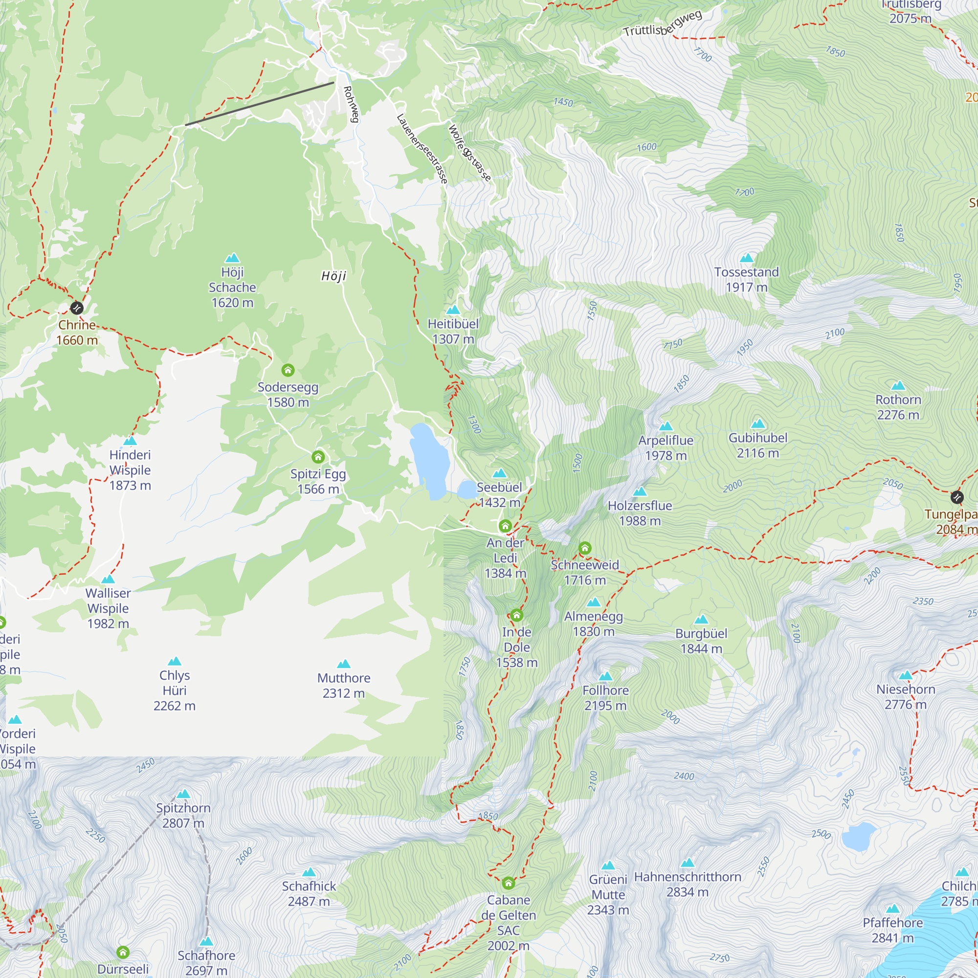 Bühlhaus Lauenensee map