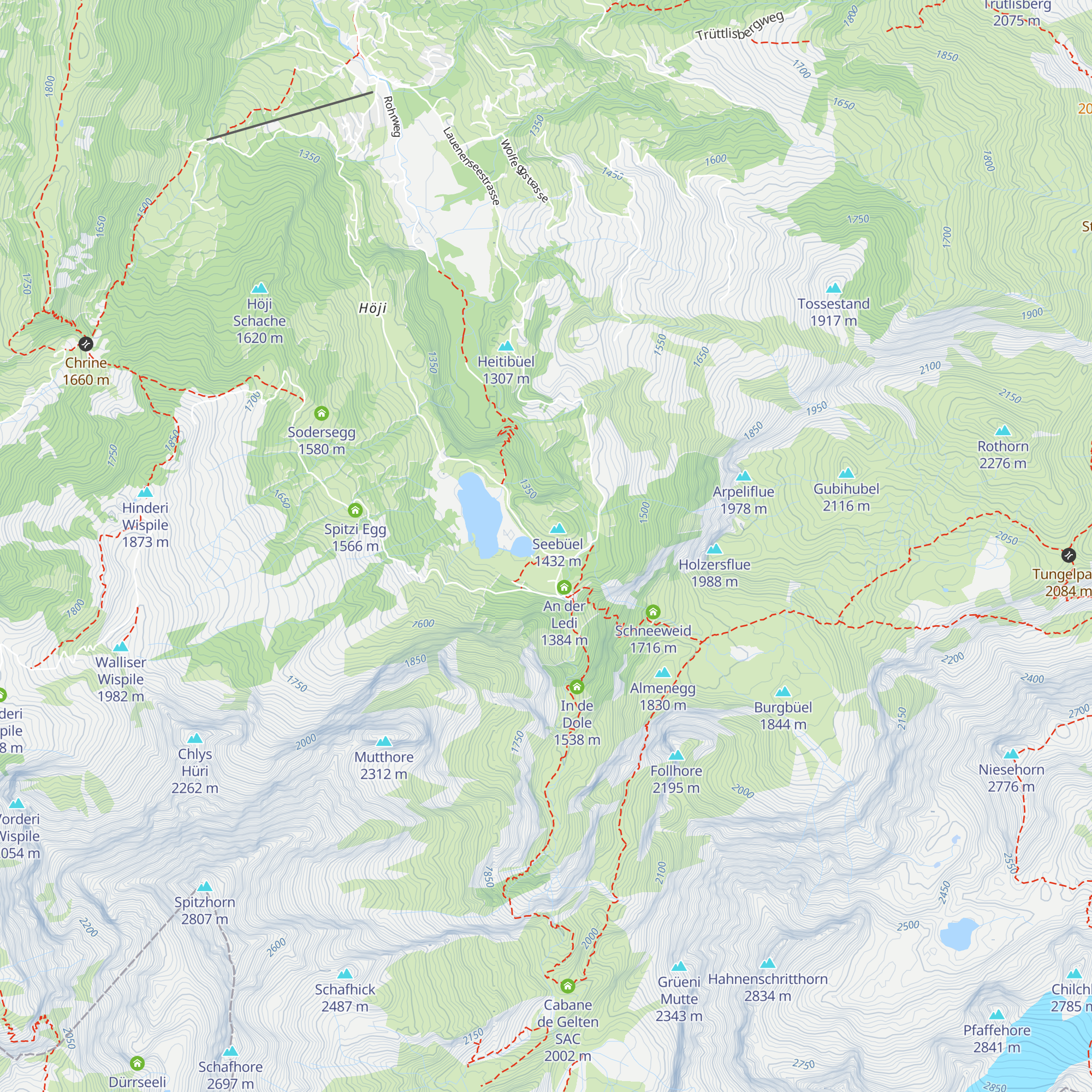 Bühlhaus Lauenensee map