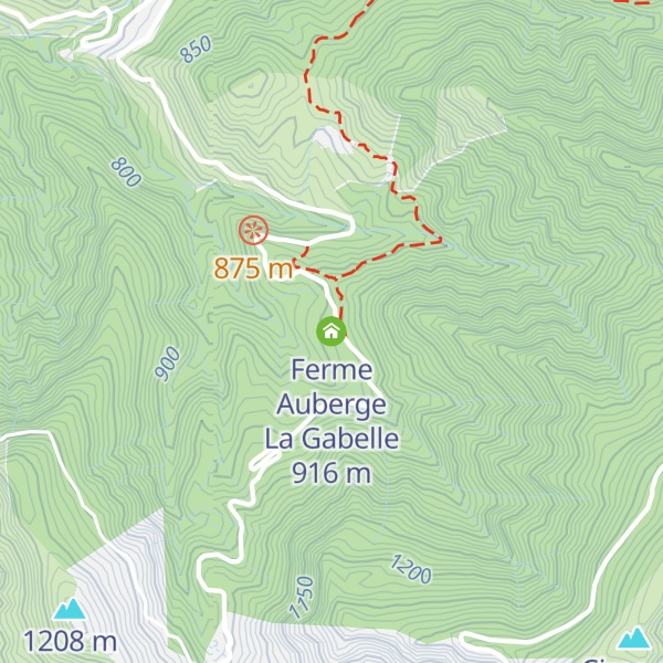 Map of Ferme Auberge La Gabelle