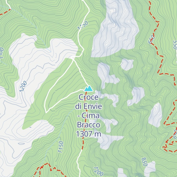 Map of Croce di Envie - Cima Bracco