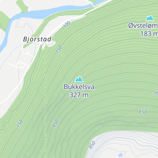 Map of Bukkelsva
