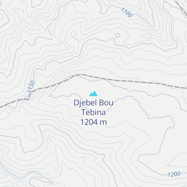 Map of Djebel Bou Tebina