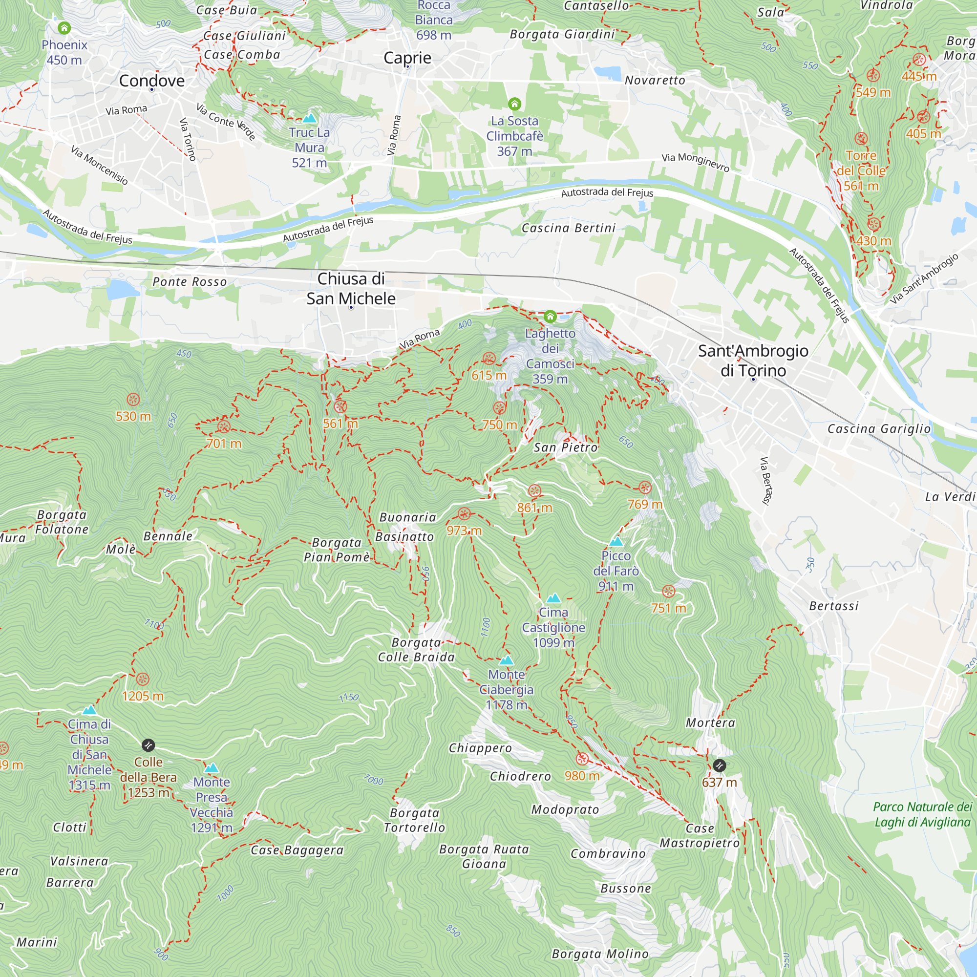 Ristorante della Sacra map