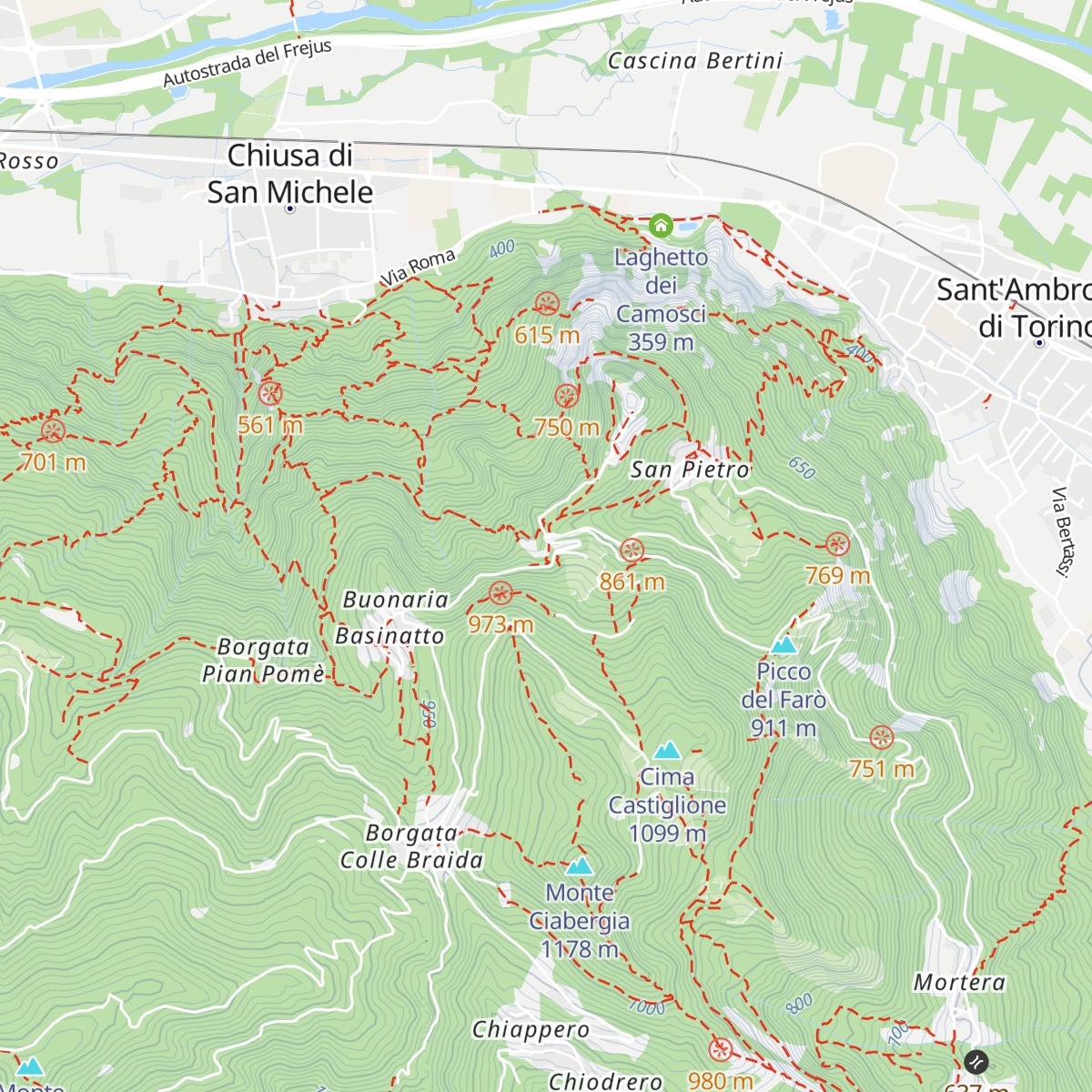 Ristorante della Sacra map