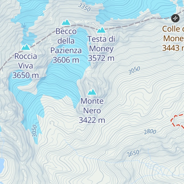 Map of Monte Nero