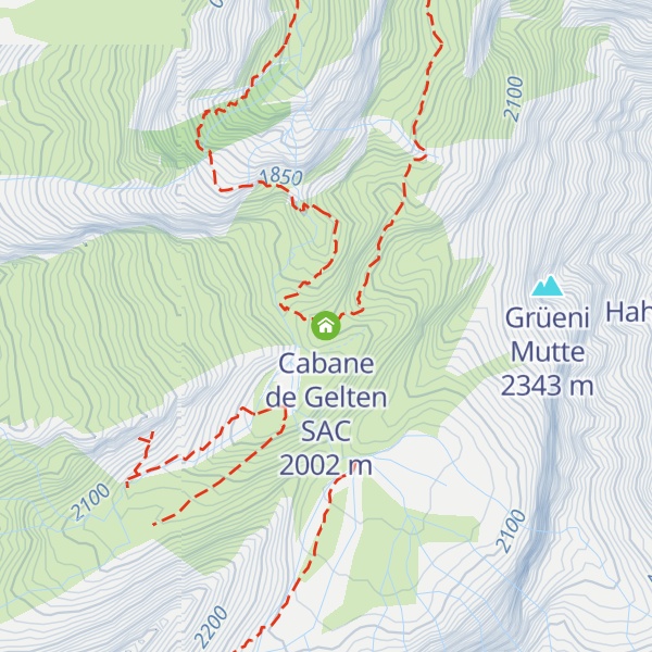 Map of Cabane de Gelten SAC