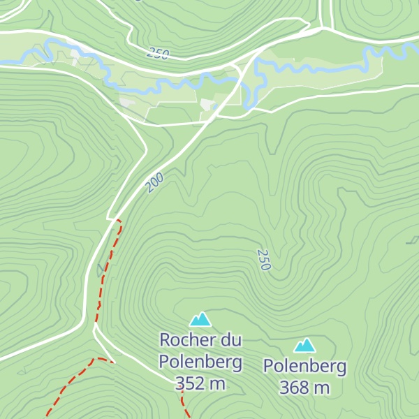 Map of Refuge la Pépinière de Steinbourg