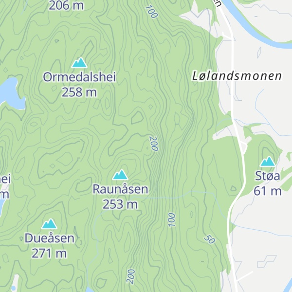 Map of Fugleknatten