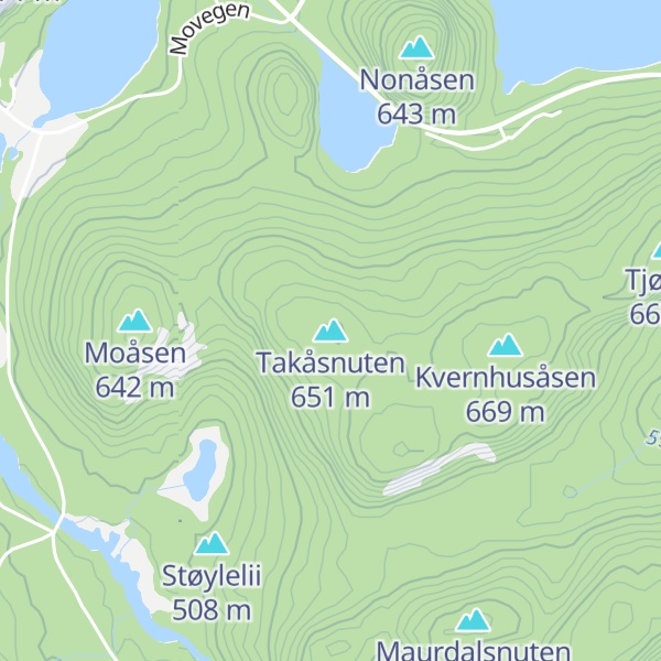 Map of Takåsnuten