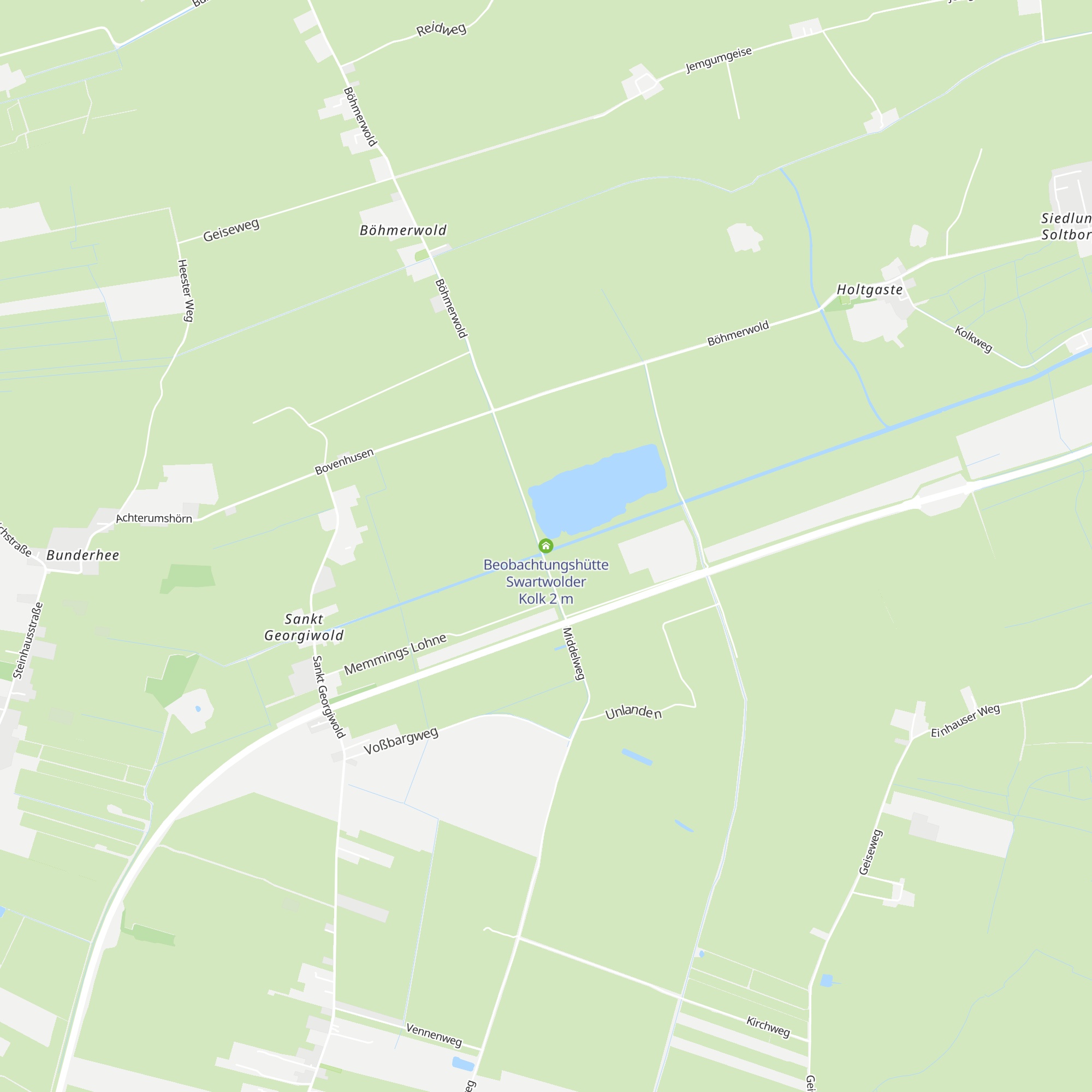 Beobachtungshütte Swartwolder Kolk map