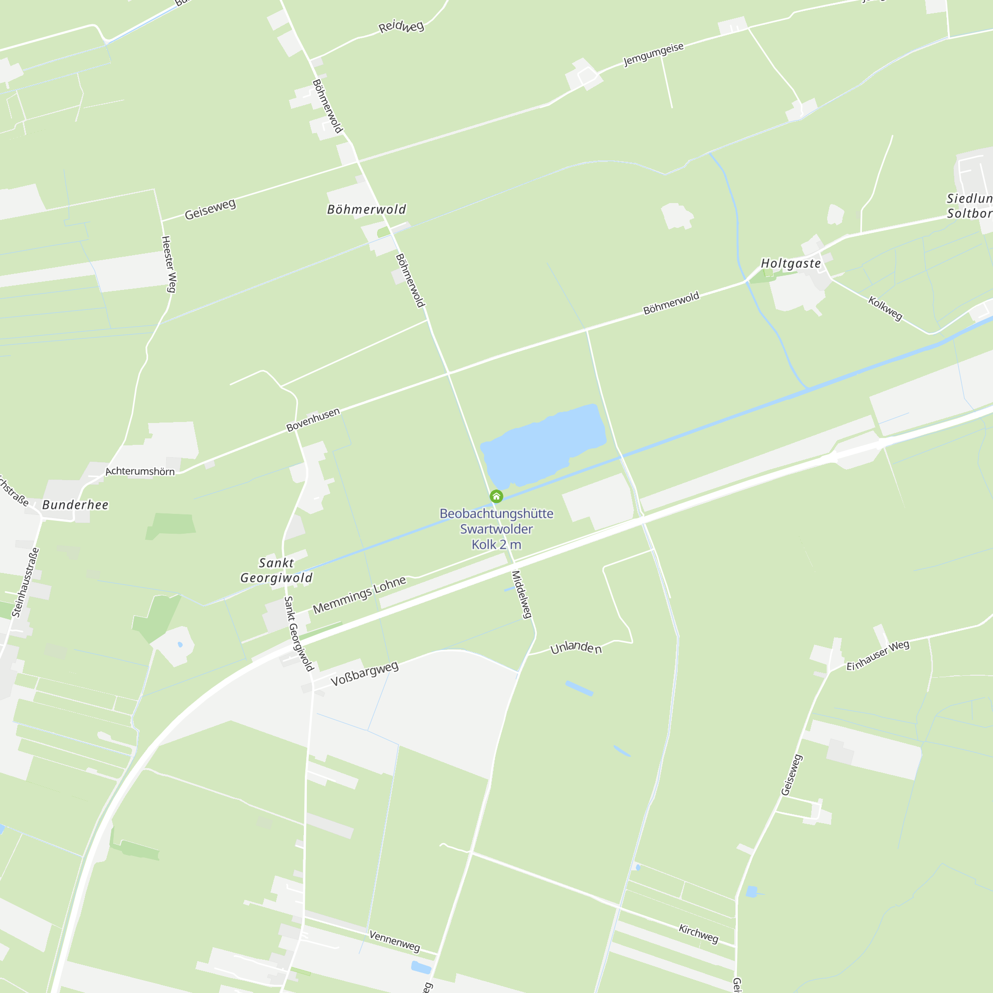 Beobachtungshütte Swartwolder Kolk map