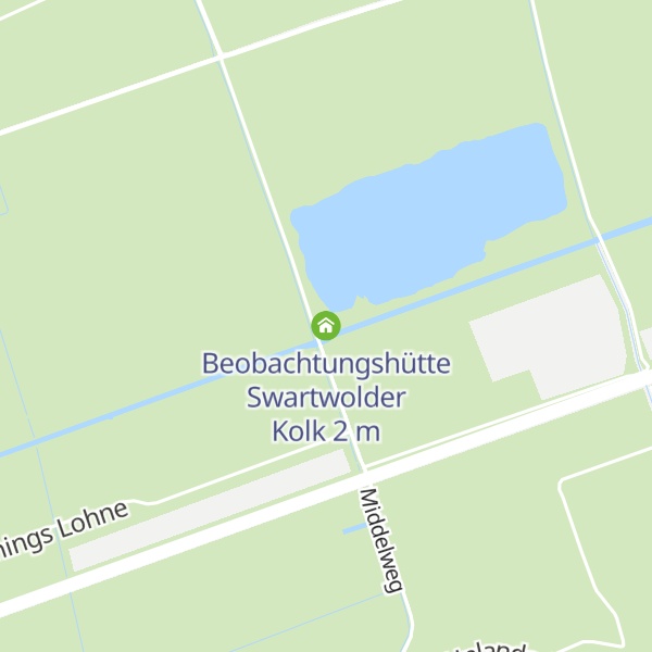 Map of Beobachtungshütte Swartwolder Kolk