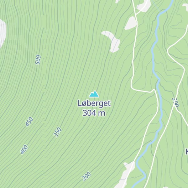 Map of Løberget