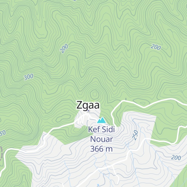 Map of Kef Bou Fernana
