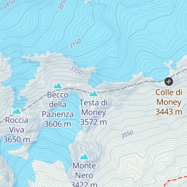 Map of Testa di Money