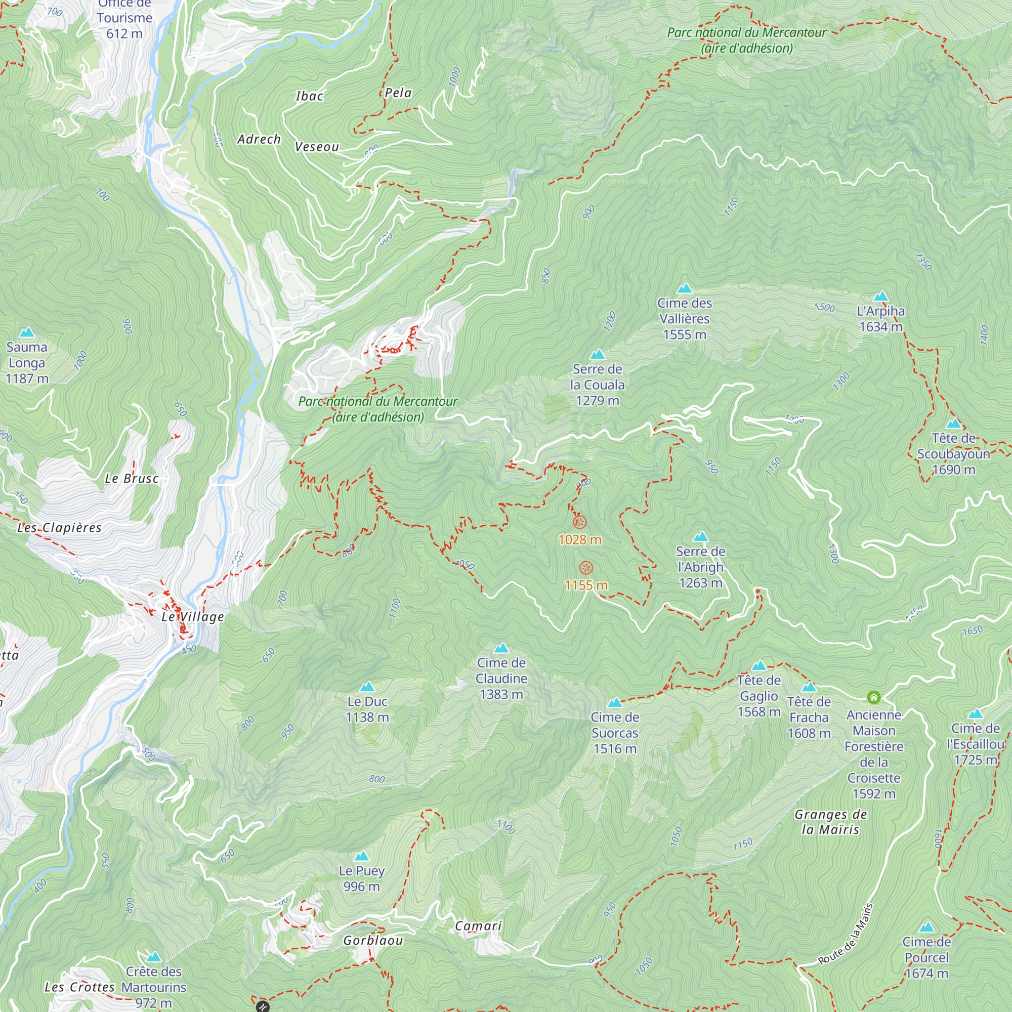 Cabane forestière map
