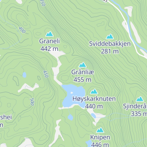 Map of Tagedalsknuten