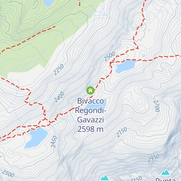 Map of Bivacco Regondi-Gavazzi