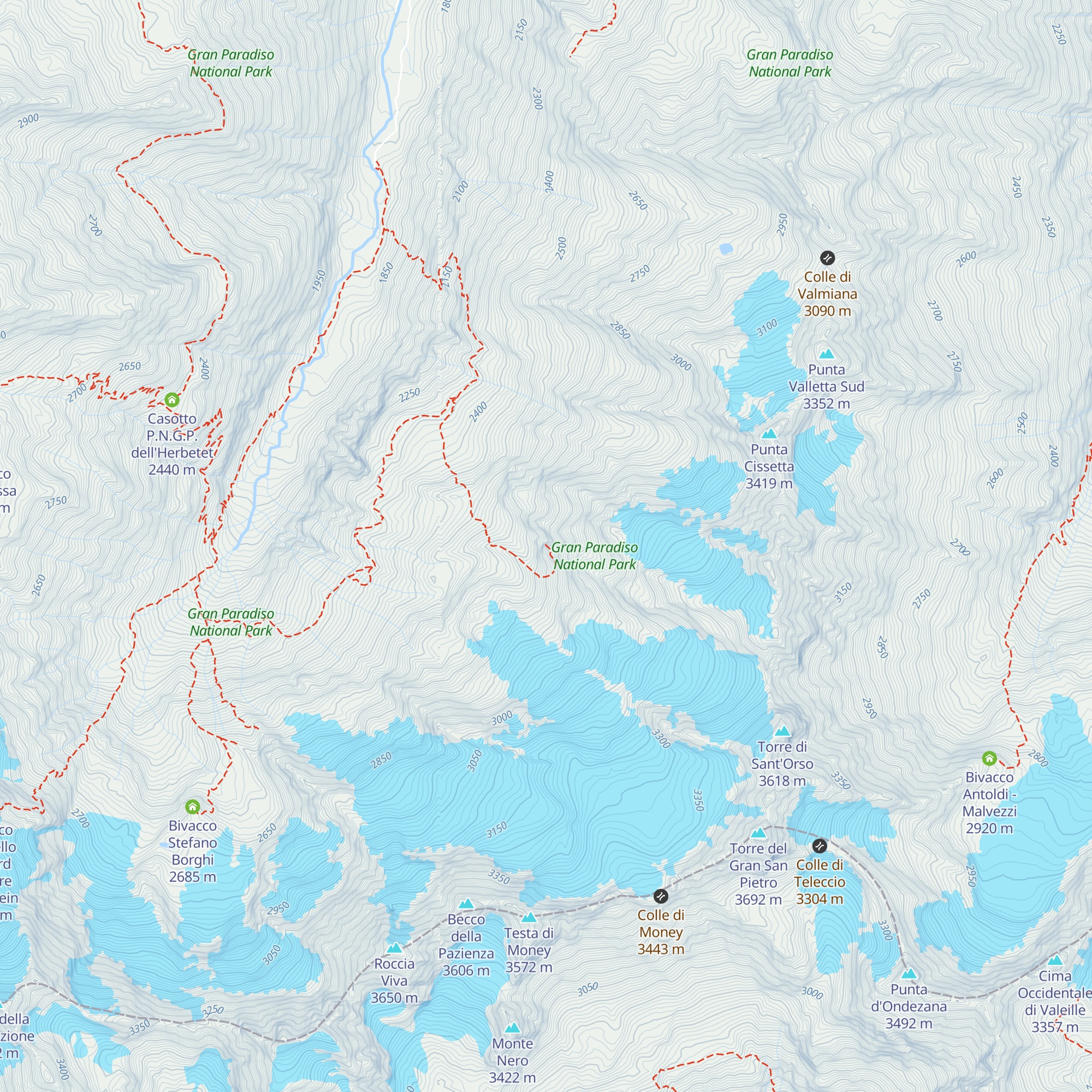 Bivacco Money map