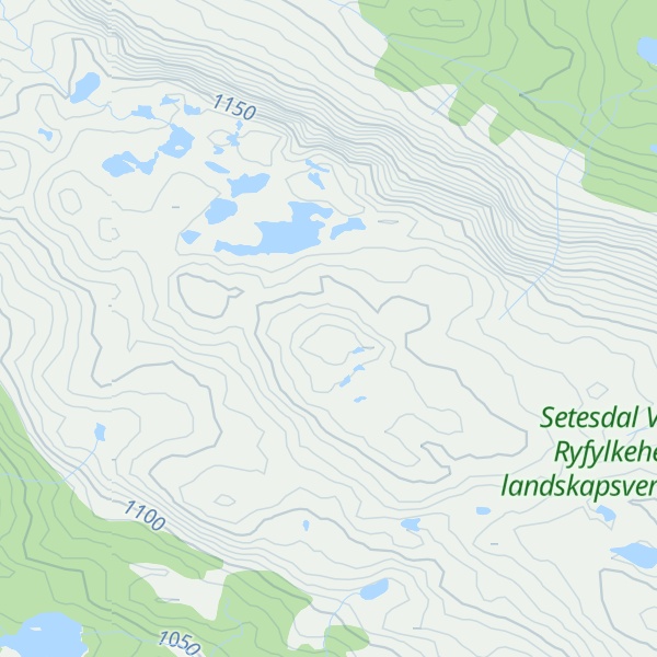 Map of Kaldsfjelli