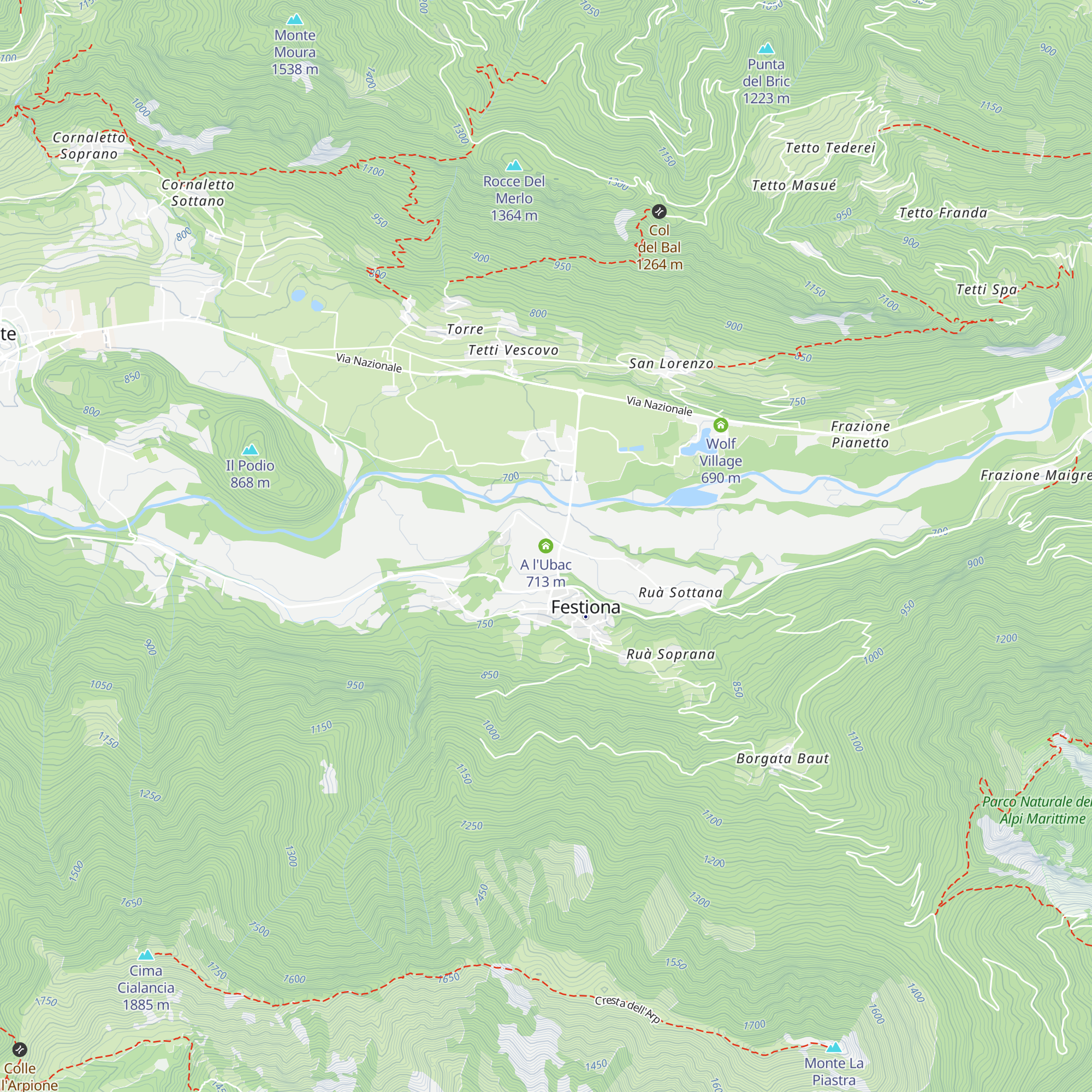 A l'Ubac map