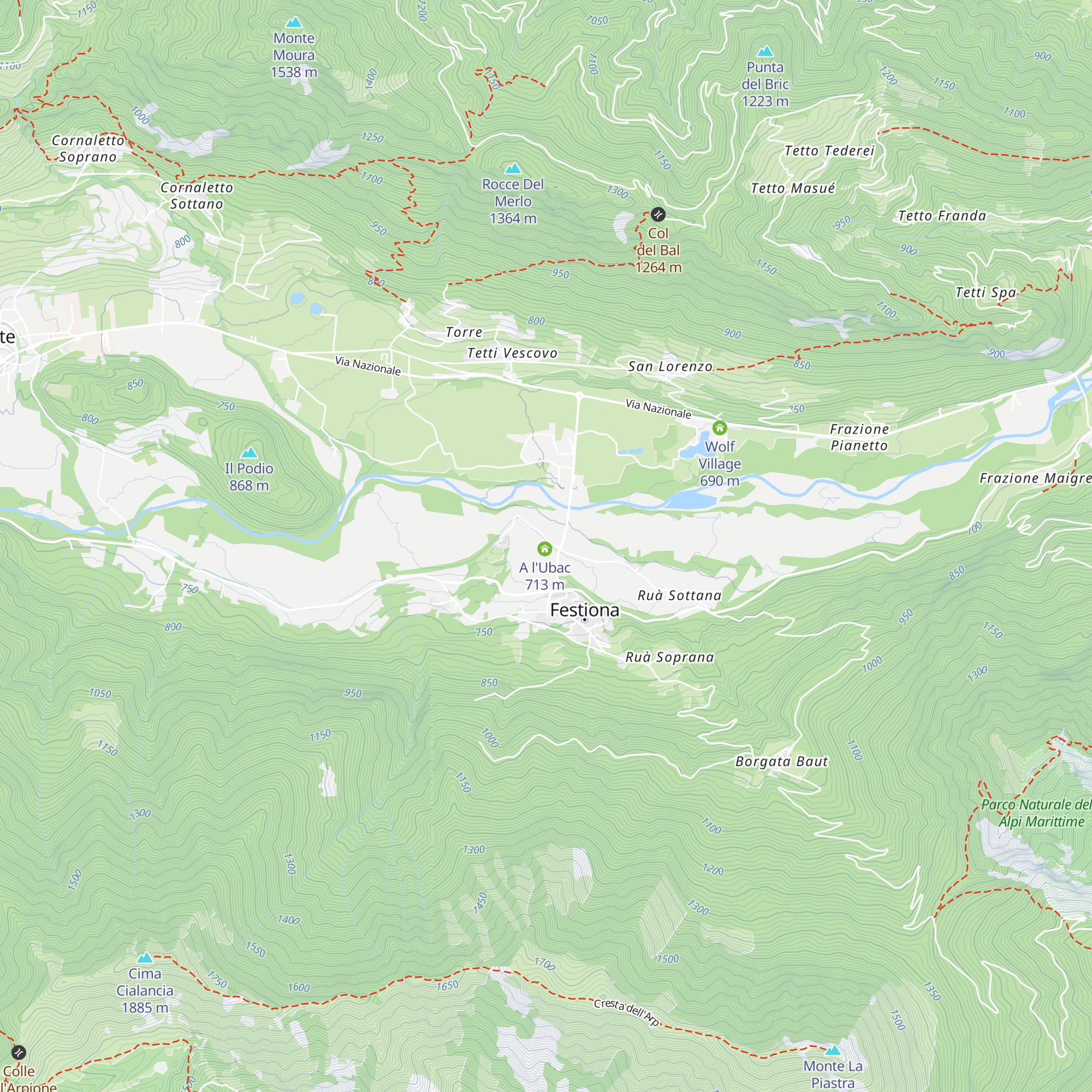 Centro Fondo Festiona map