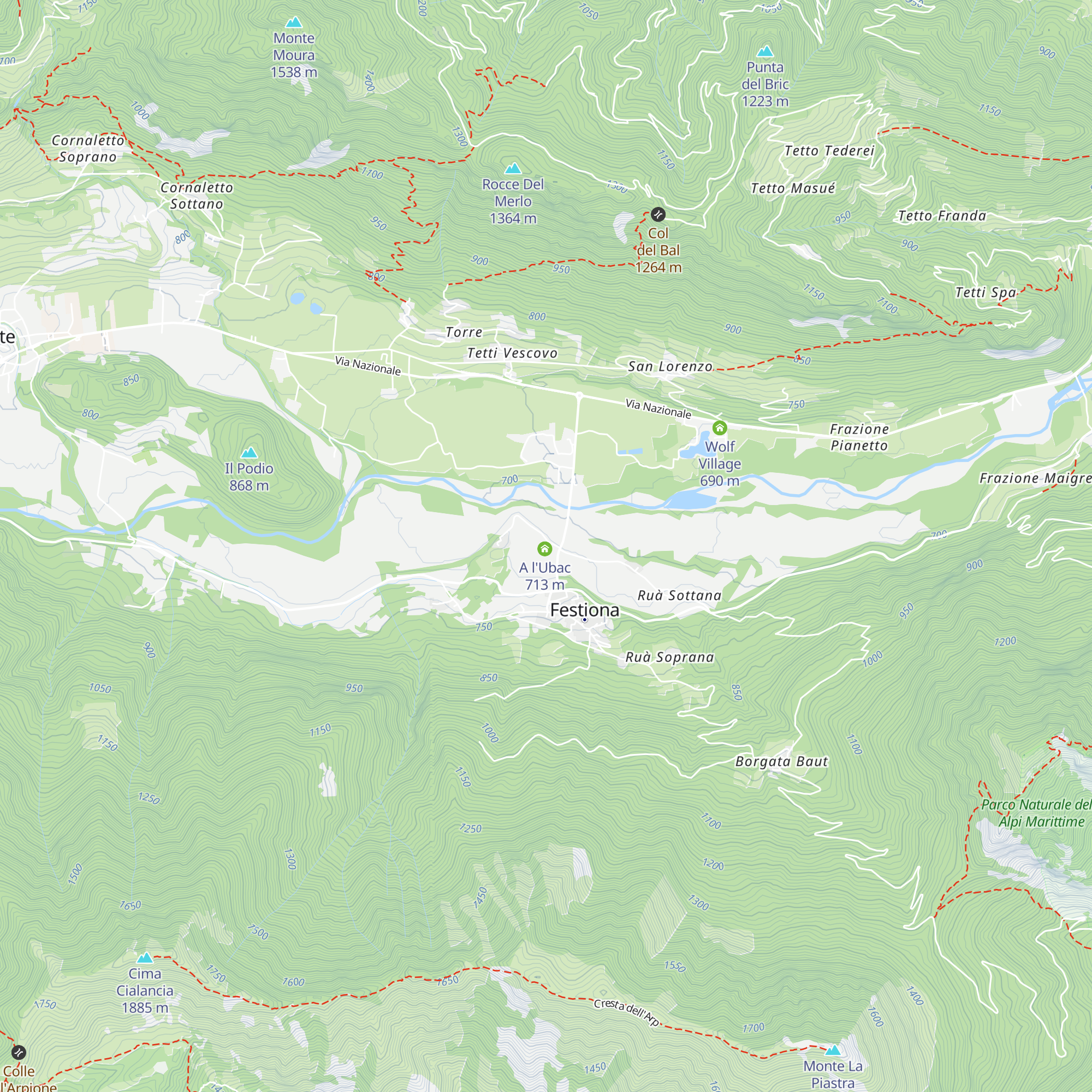 Centro Fondo Festiona map