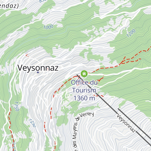 Map of Relais des Mayens