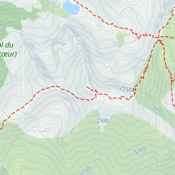Map of Cime de l'Agnellière