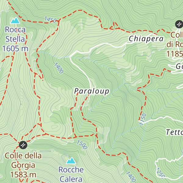Map of Rifugio Paralup