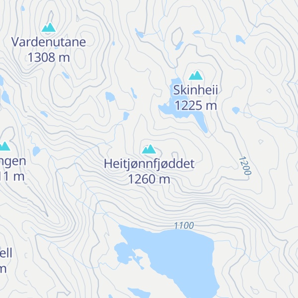 Map of Heitjønnfjøddet