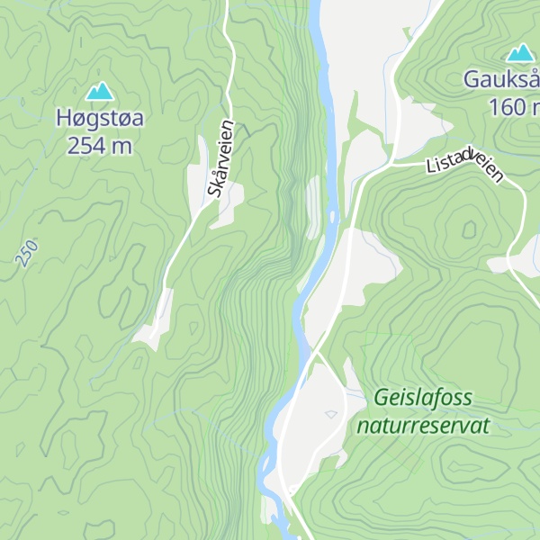 Map of Indre Fjeddan