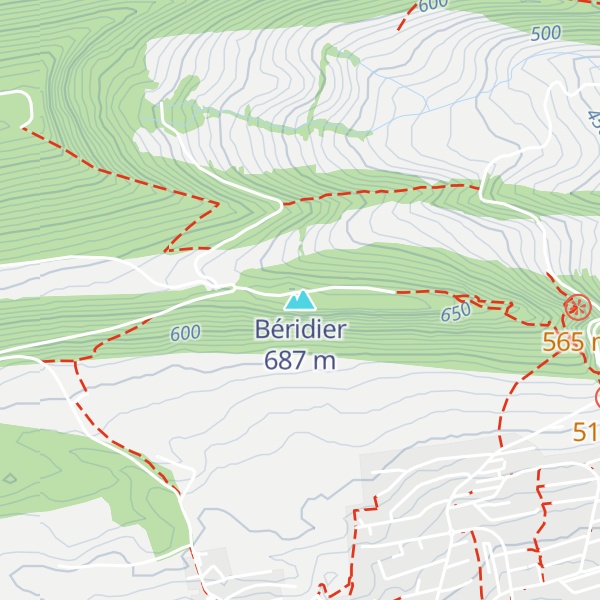 Map of Béridier