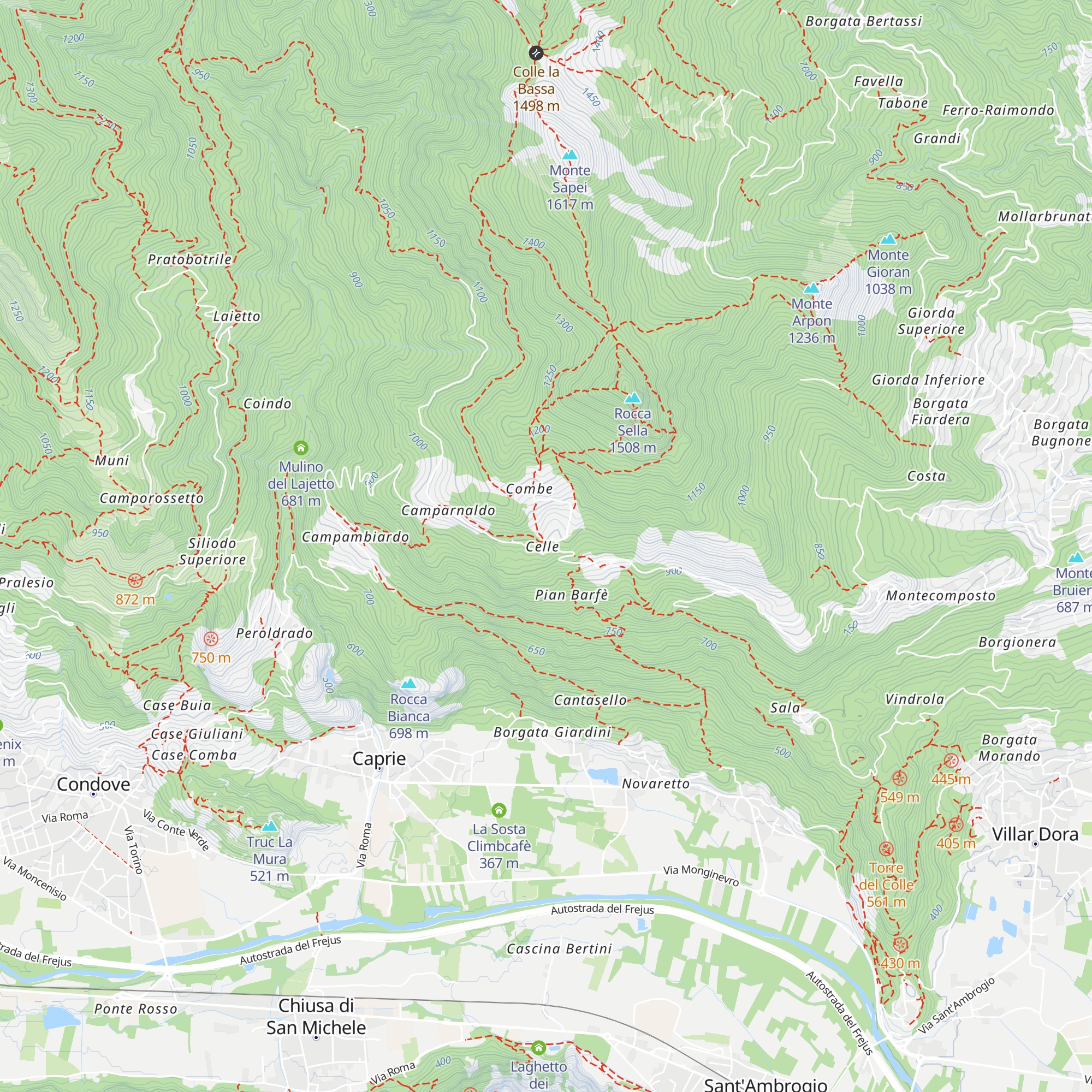 Rifugio Rocca Sella map