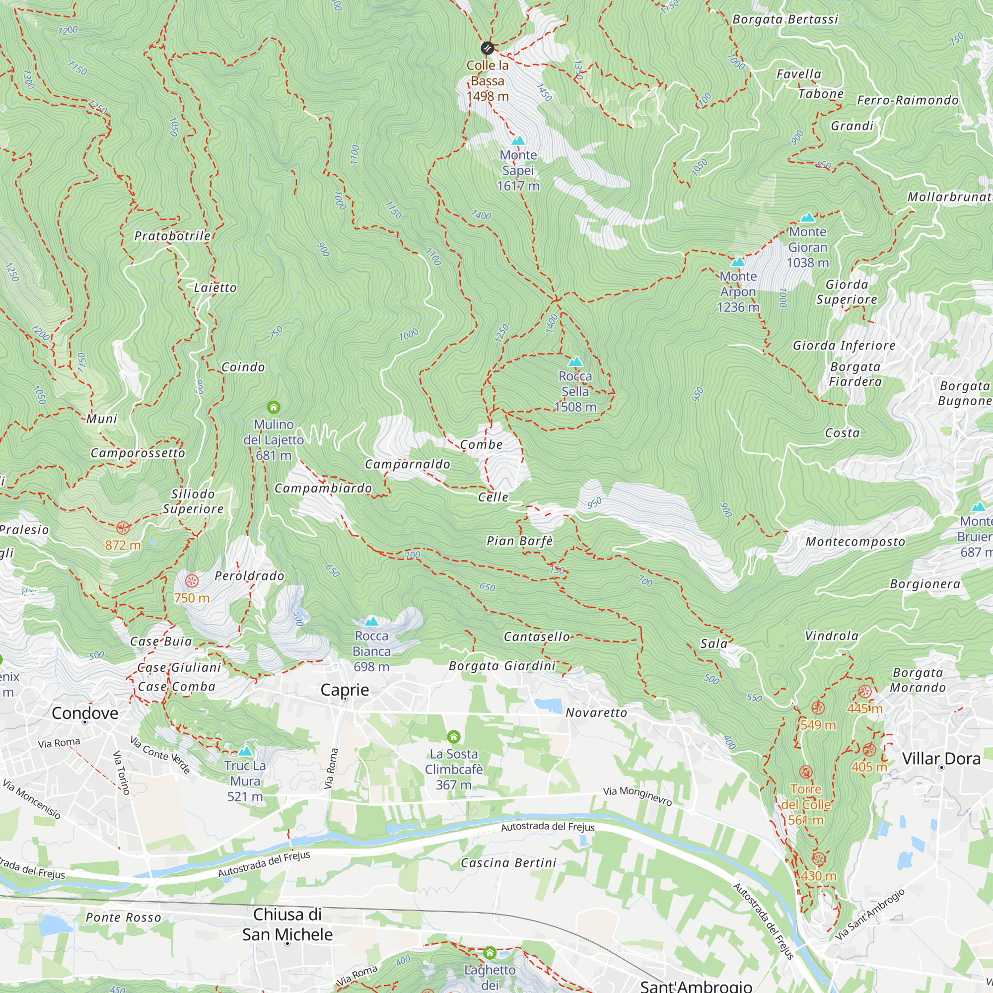 Rifugio Rocca Sella map